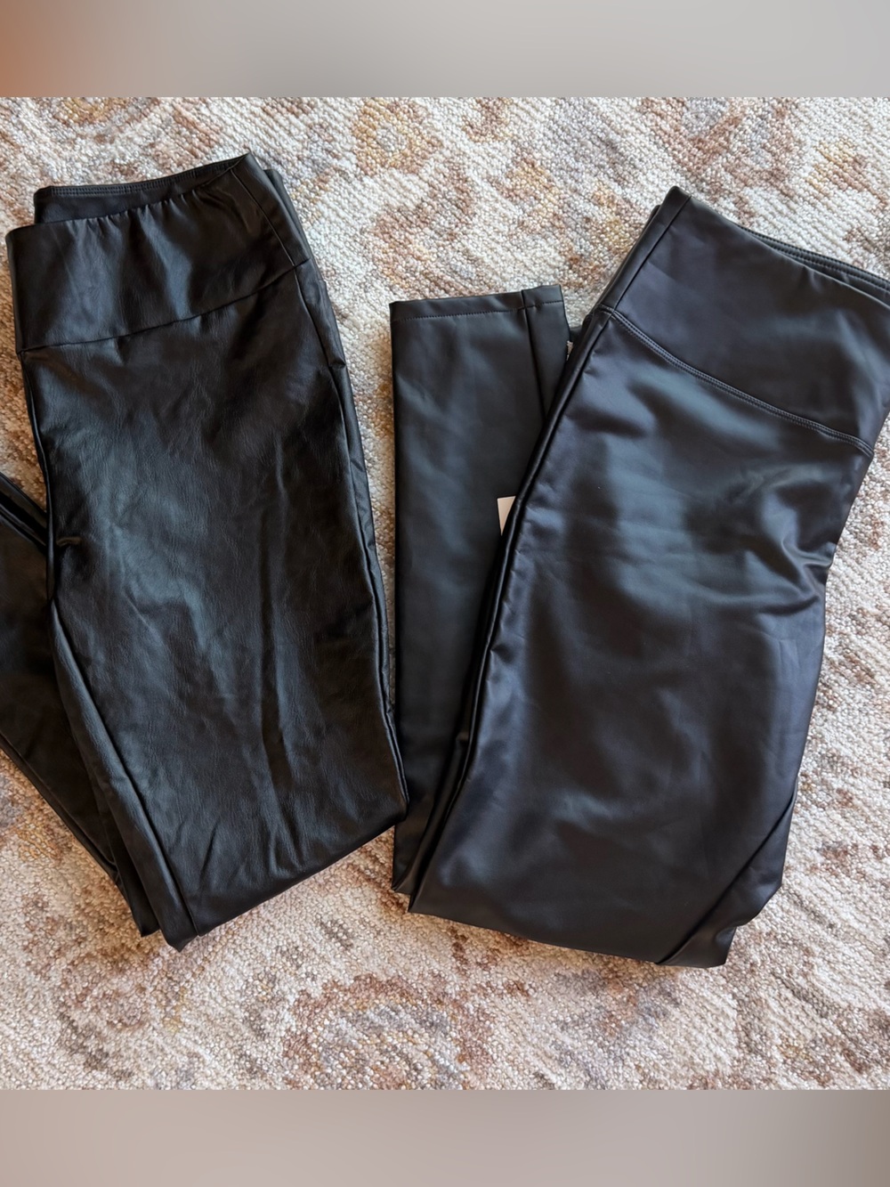 Faux Leather Leggings Lot (2) in Black